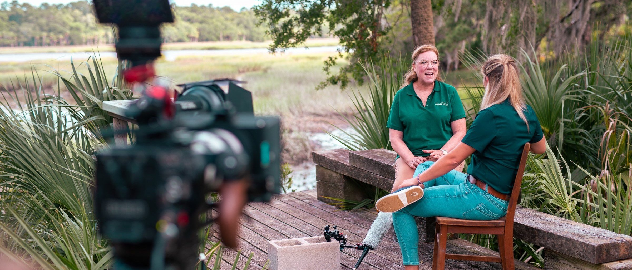 Behind the scenes: Katie C. Sawyer interview on Ossabaw Island dock